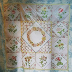 Custom quilt making Shabby Chic quilt