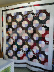 Quilt made with men's neckties & dress shirts